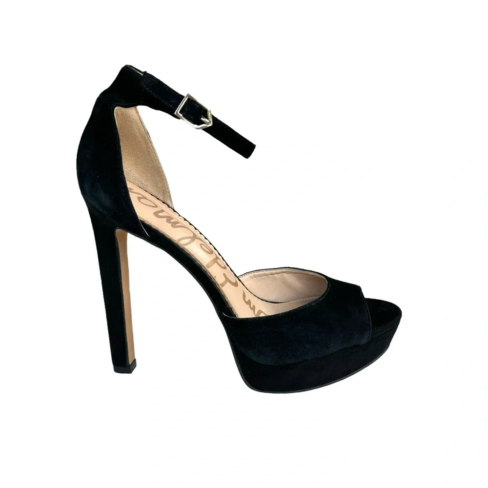 Sam Edelman Wallace Pumps Black Suede Sandals